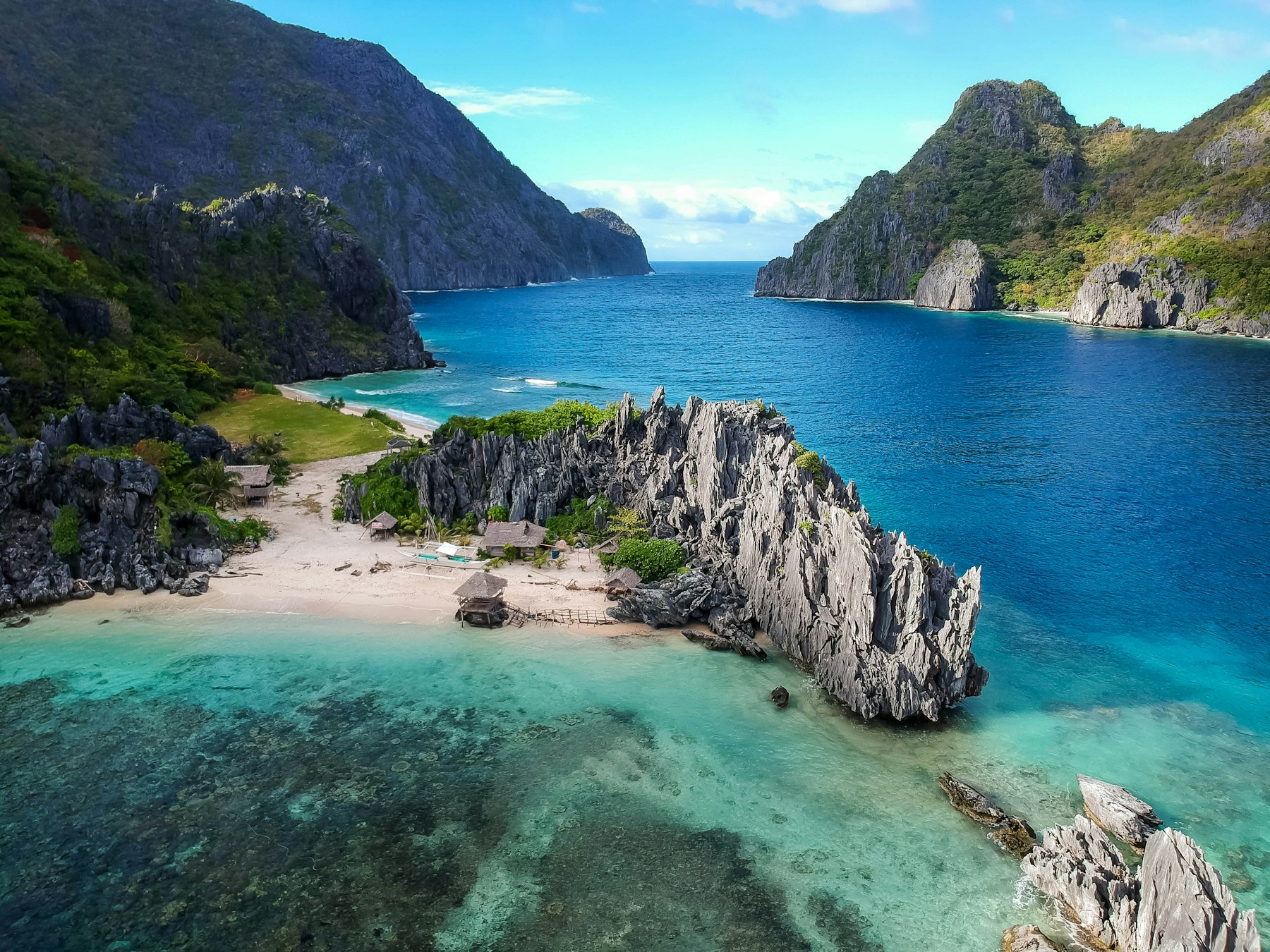 A lush island ringed by a turquoise lagoon, one banca ride from the estate